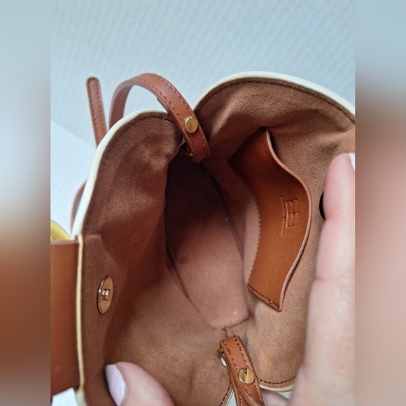 Parisa Wang Addicted Bracelet Bag White/Brown Leather Gold Hardware - Picture 3 of 7